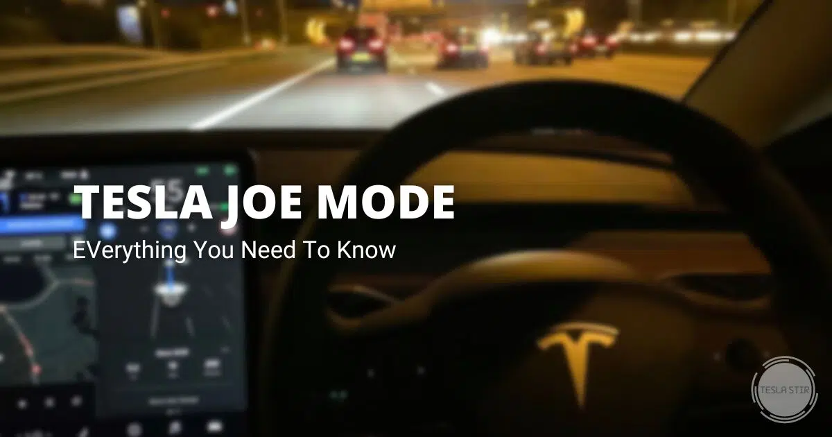 tesla joe mode