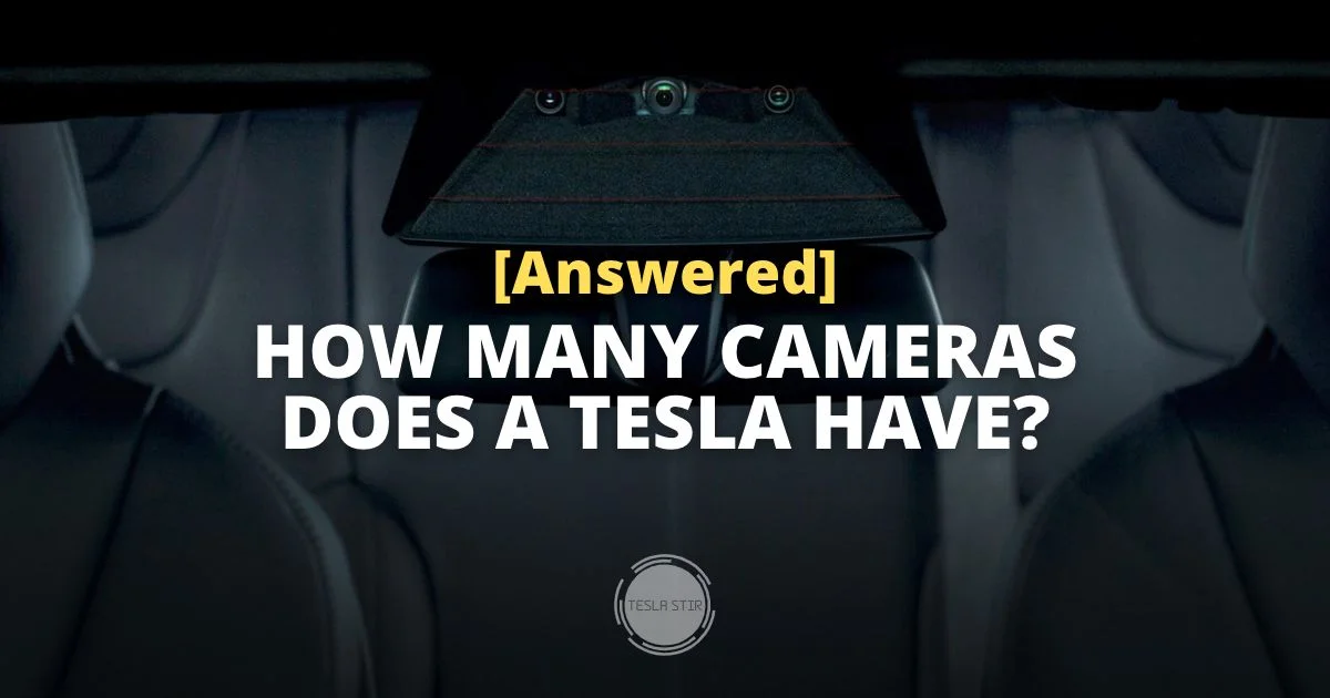 how many cameras does a tesla have
