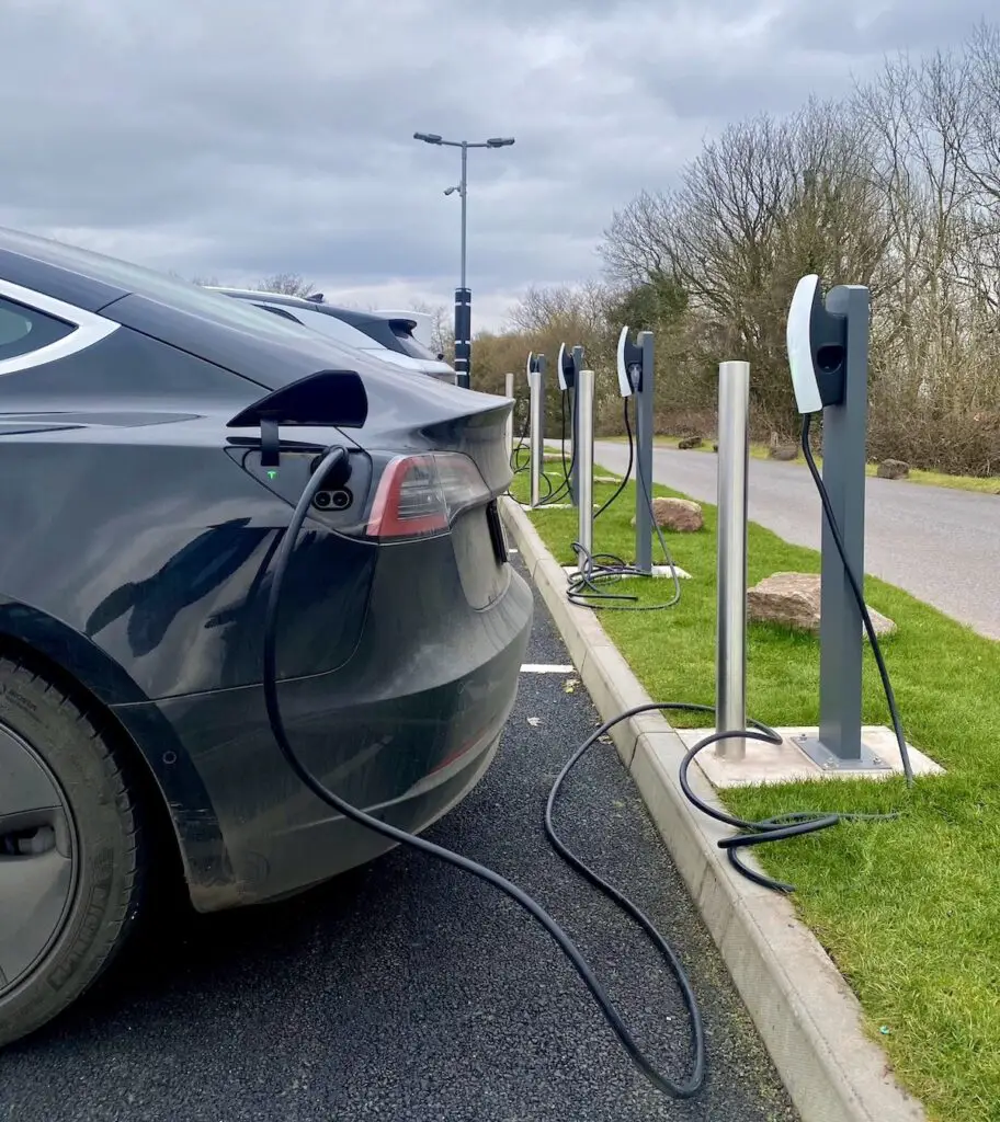 tesla model 3 at destination charger using Gen 3 wall connector