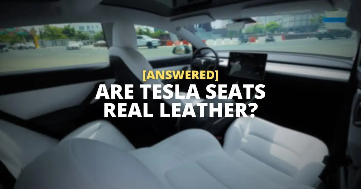 are tesla seats real leather