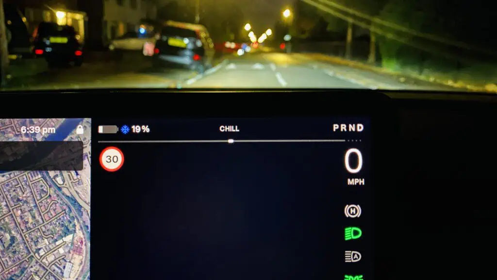 reduced power in cold on Tesla Model 3:Y energy meter dashed lines
